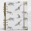 Leopard Sleek Ring Binder Gold Mockup 3