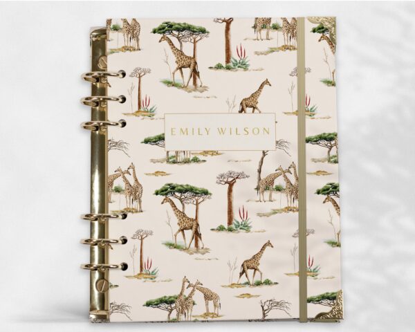 Savanna Sleek Ring Binder Gold Mock Up 1