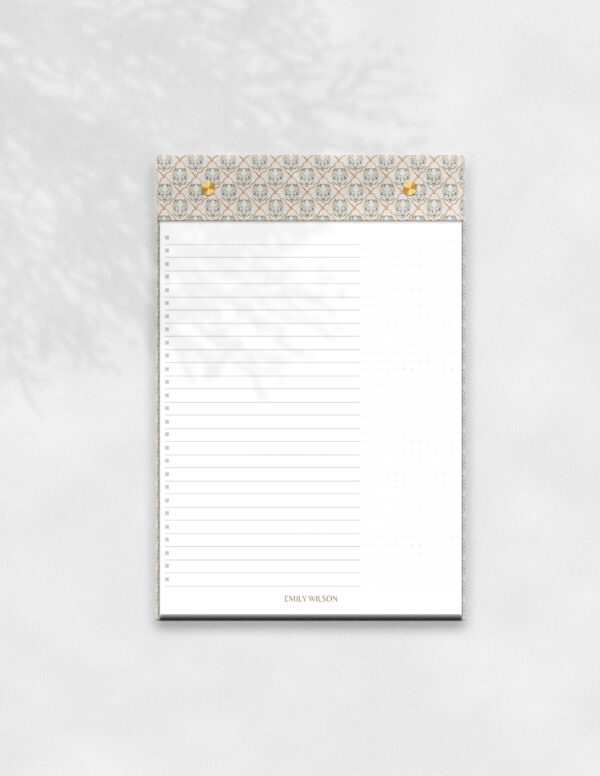 Personalized & Elegant Refillable Notepad - Romantic