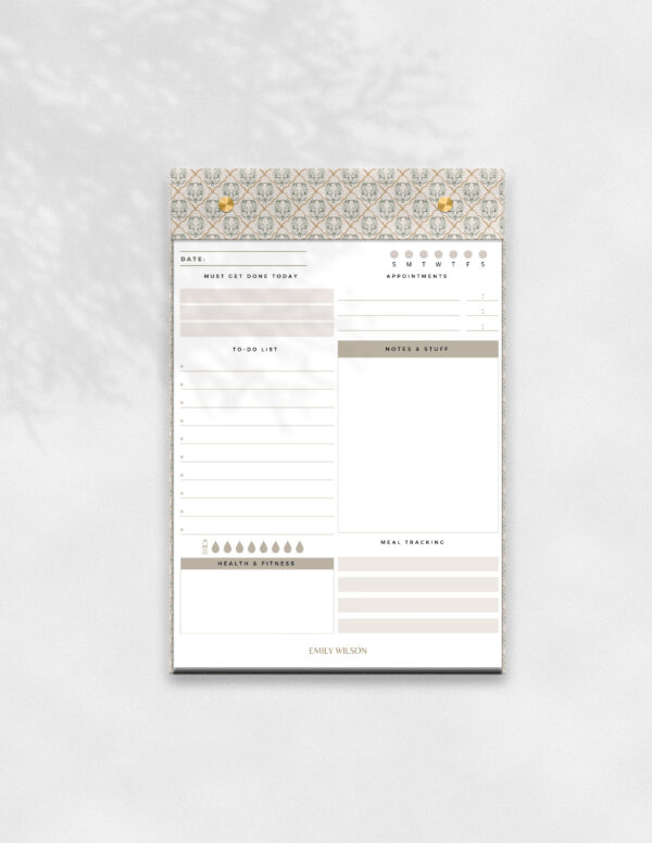 Personalized & Elegant Refillable Notepad - Romantic - Image 2