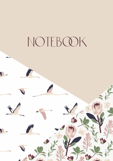 A5 Notebook Doted - Fleur