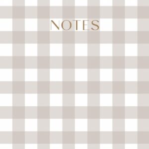 A5 Notebook Blank - Gingham