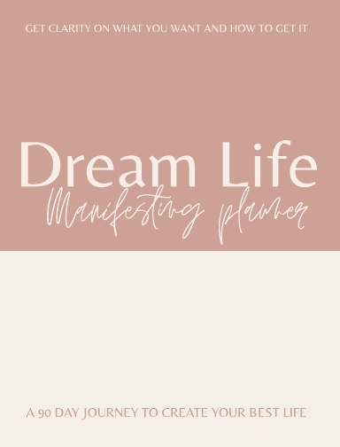 Dream Life Manifesting Planner - Color Block Mauve Cover