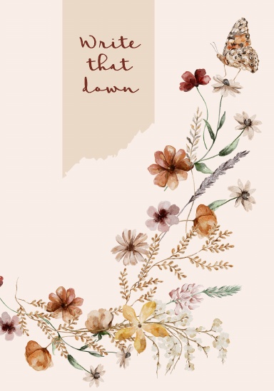 A5 Notebook Lined - Butterfly