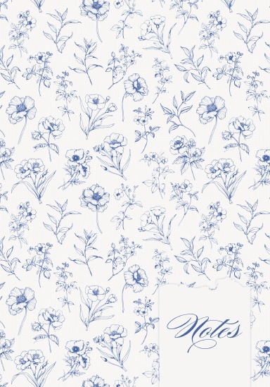 A5 Notebook Blank - Timeless Elegance