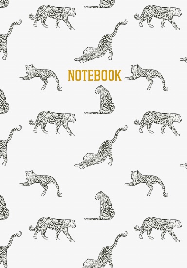 A5 Notebook Blank - Leopard
