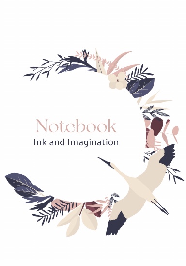 A5 Notebook Blank - Bird
