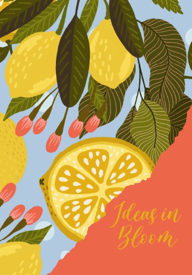 A5 Notebook Blank - Lemon