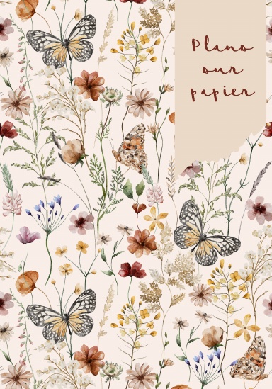 A5 Notebook Doted - Vintage Bloom